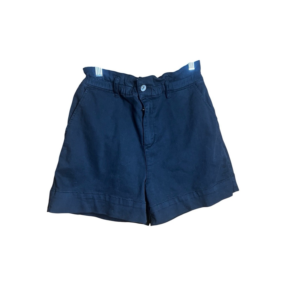Sanctuary Denim Paperbag Shorts Black High Waist Womens Size 27 Los Angeles